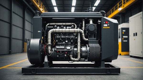 Pièce groupe électrogène : échappement flexible et silencieux